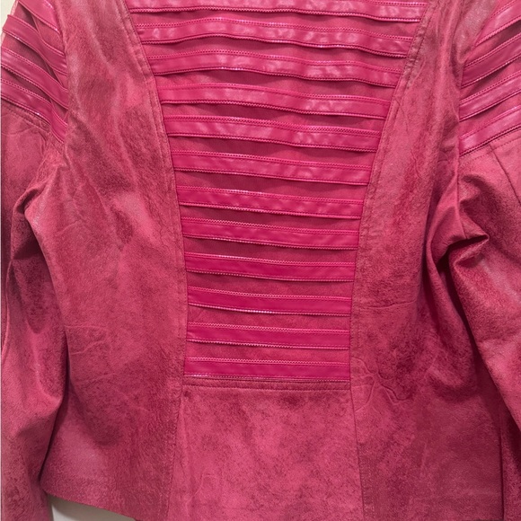 NWT Frank Lyman Designer Moto Jacket – Luxe Faux Leather - Picture 3 of 16